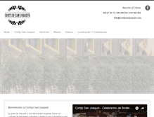 Tablet Screenshot of cortijosanjoaquin.com